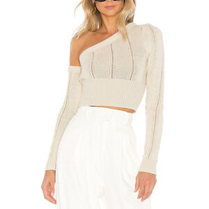 Majorelle 'Landau' Beige Cotton Sweater Size S